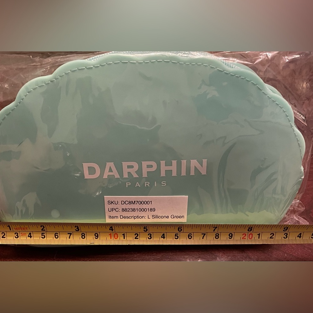 Darphin Paris Mint Green Silicone Pouch NIB - Picture 6 of 7